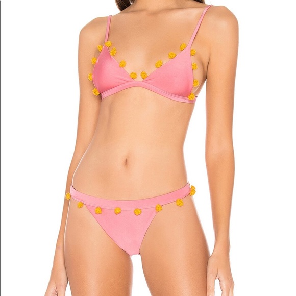 Tularosa Pink Pom Pom Bikini - Picture 1 of 6